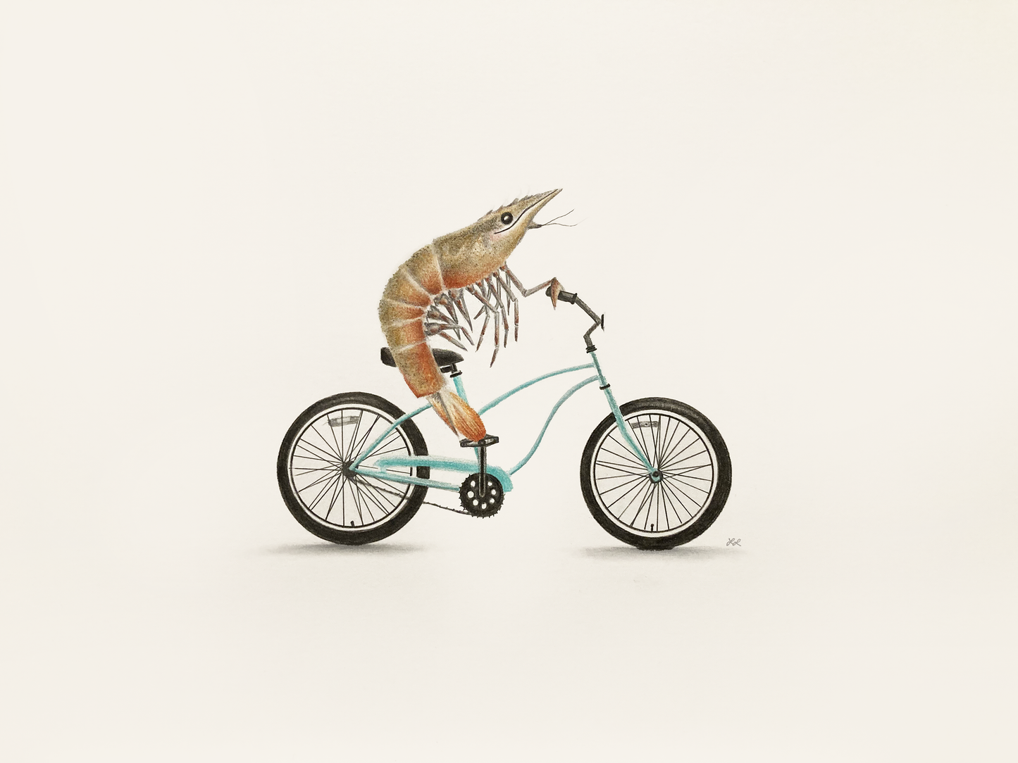 "Headin' to Shrimp Fest" Art Print