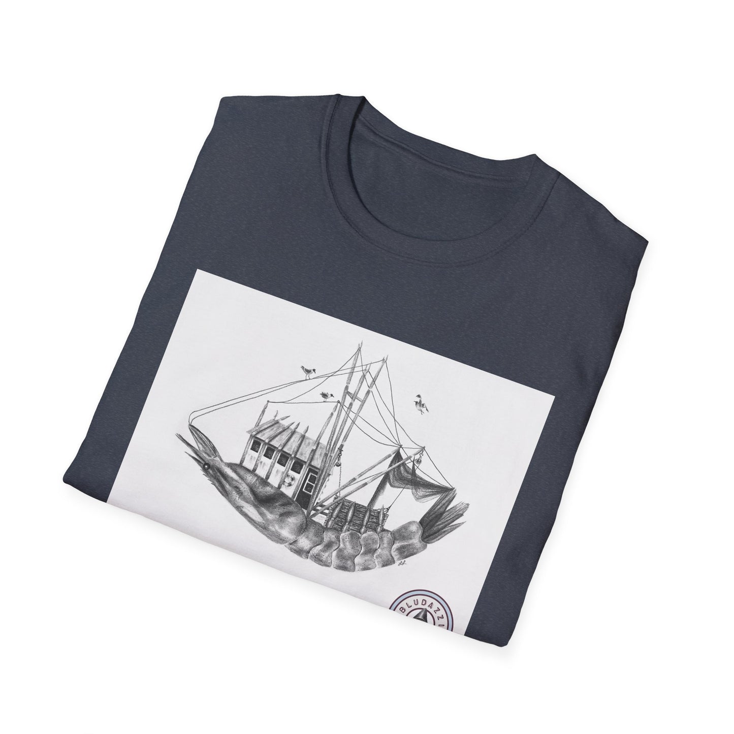 "Shrimp Boat" - Adult Unisex Softstyle T-Shirt