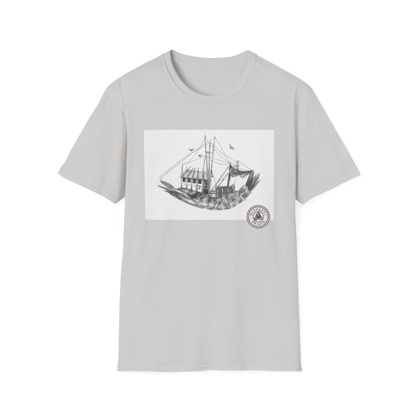 "Shrimp Boat" - Adult Unisex Softstyle T-Shirt