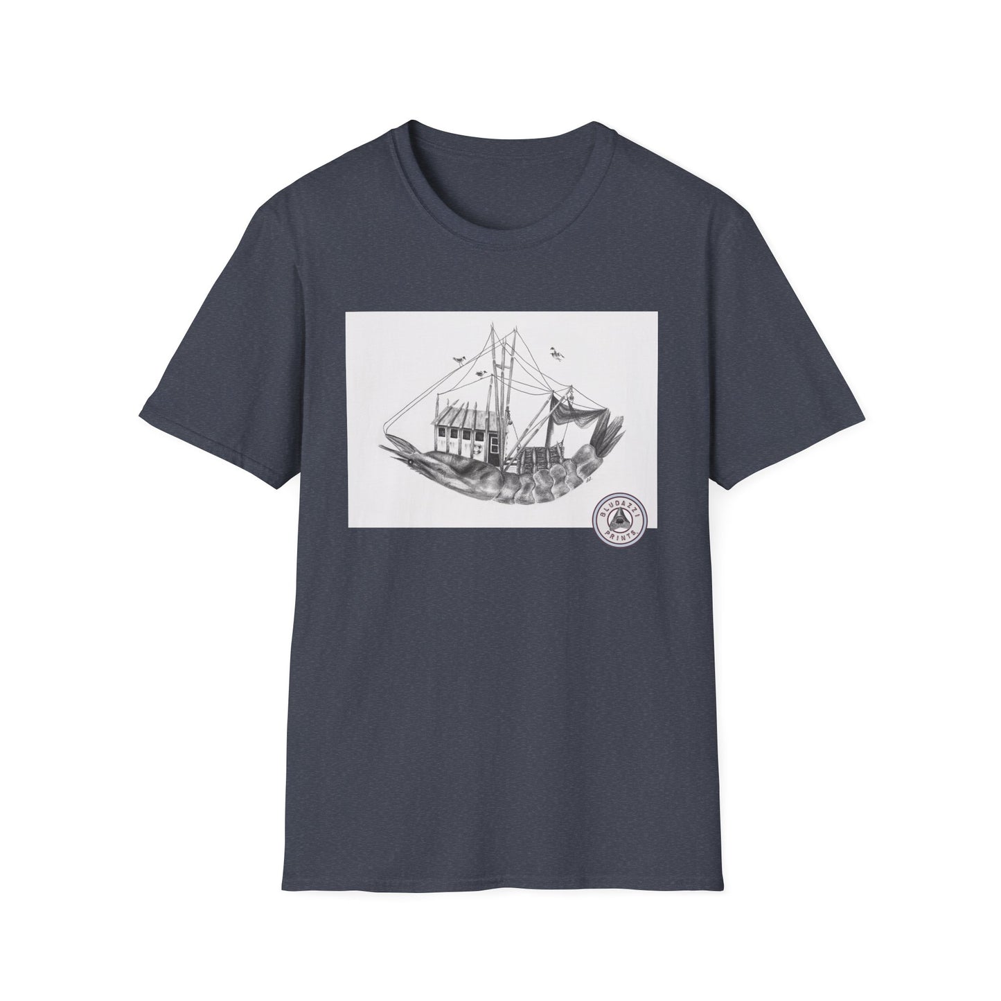 "Shrimp Boat" - Adult Unisex Softstyle T-Shirt