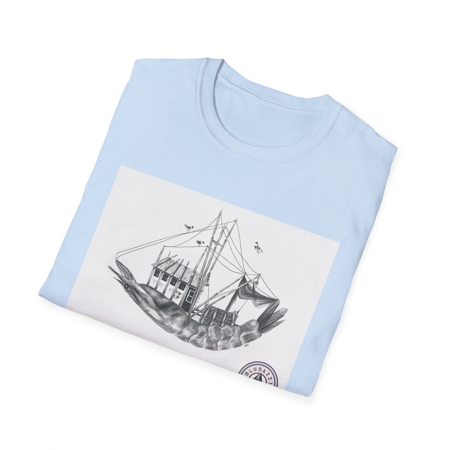 "Shrimp Boat" - Adult Unisex Softstyle T-Shirt