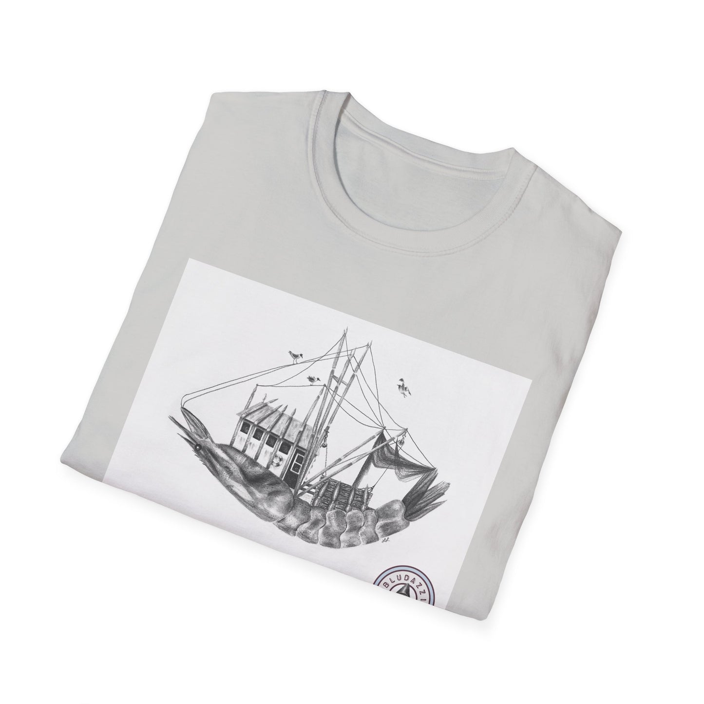 "Shrimp Boat" - Adult Unisex Softstyle T-Shirt