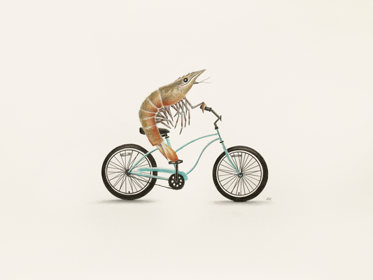 "Headin' to Shrimp Fest" Art Print