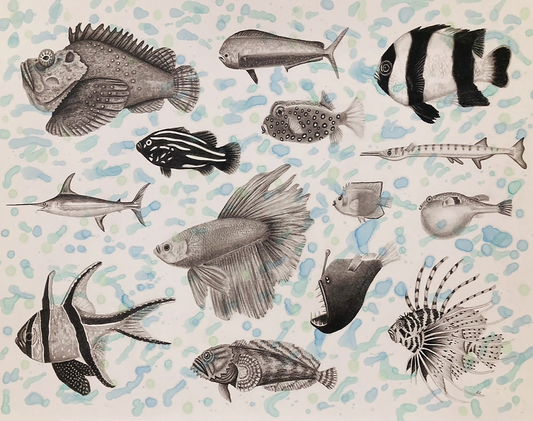 "School of Misfits" Art Print