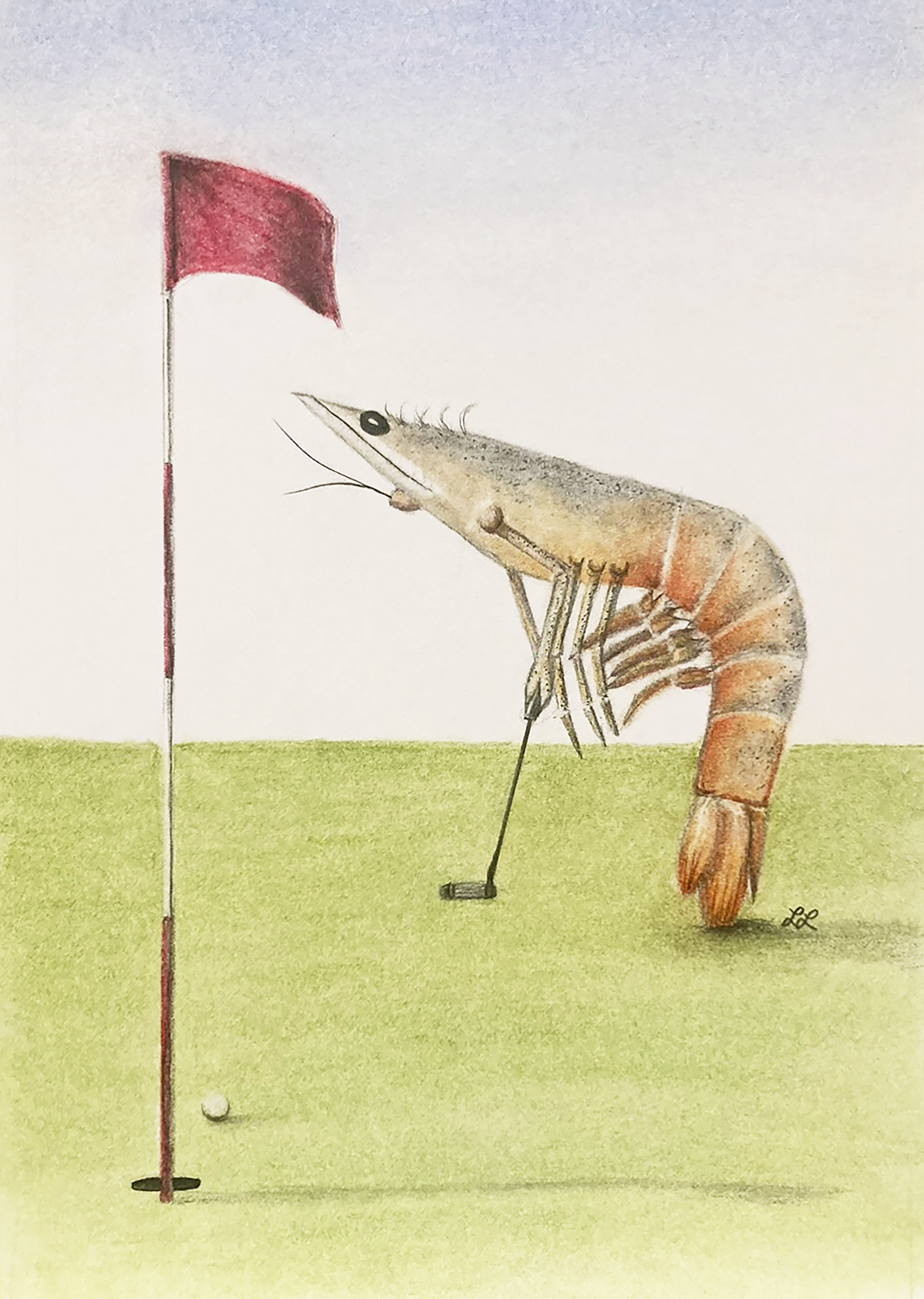 "The Putt" Art Print