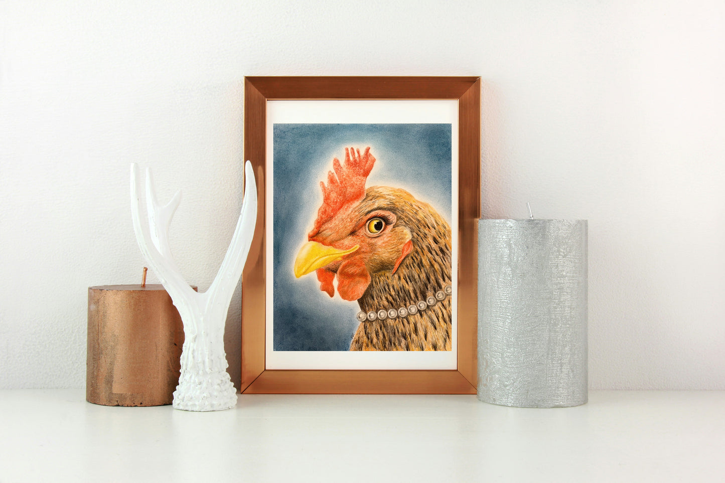 "Pearl Clucksworth" Art Print